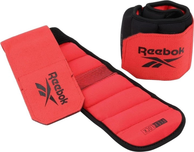 Акція на Reebok Flexlock Ankle Weights чёрный красный Уни 1.5 кг (RAWT-11272) від Stylus