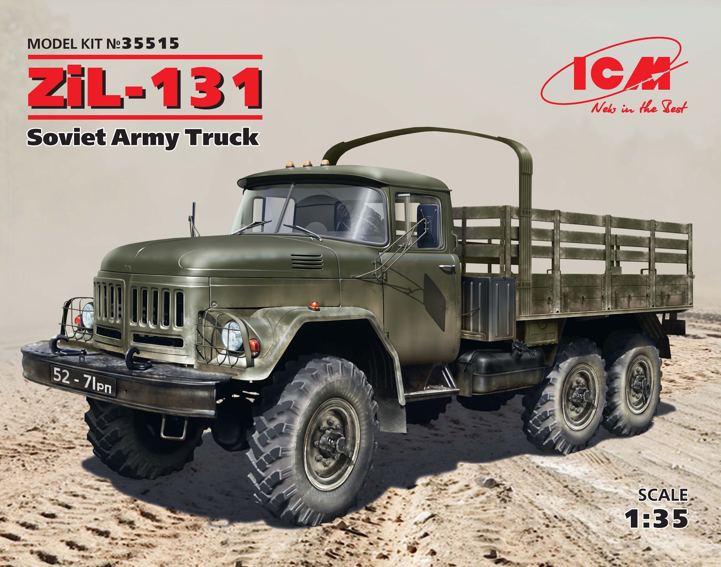 

Радянський армійський вантажний автомобіль ZiL-131 Soviet Army truck (ICM35515)