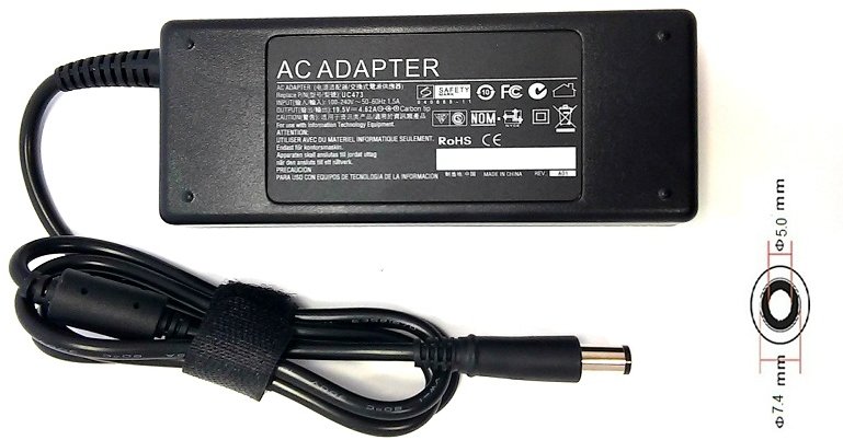 

PowerPlant NoteBook Adapter for Dell 220V, 19.5V 90W 4.62A (7.4*5.0) (DE90G7450)