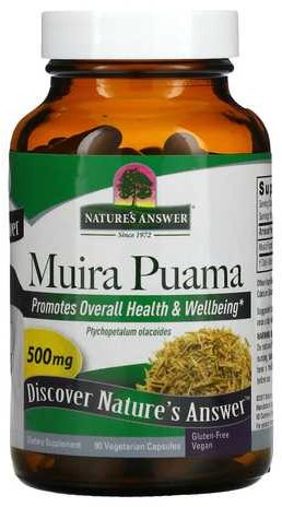 

Nature's Answer Muira Puama Муира-пуама 500 мг 90 капсул