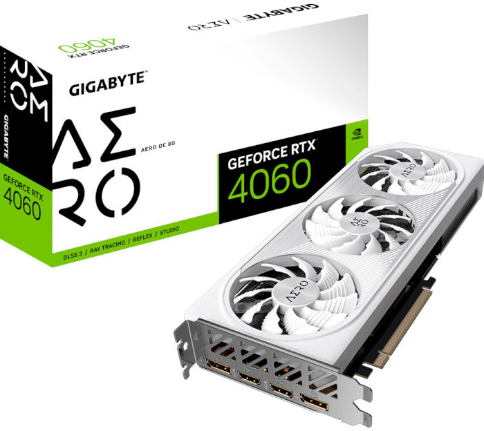 

Gigabyte GeForce Rtx 4060 Aero Oc 8G (GV-N4060AERO OC-8GD)