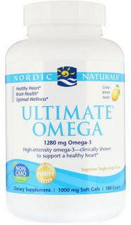 Акція на Nordic Naturals Ultimate Omega 1.280 mg Рыбий жир со вкусом лимона 180 капсул від Stylus