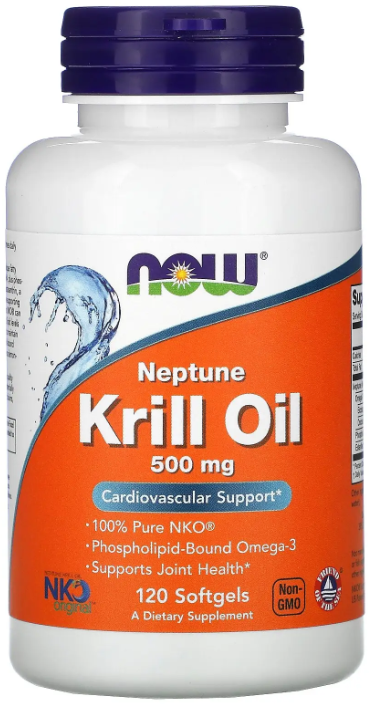 Акція на Now Foods Krill Oil Neptune 500 мг 120 гелевых капсул від Stylus