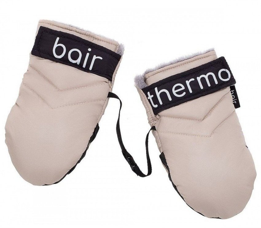 Акція на Варежки для коляски Bair Thermo Mittens бежевые 29х15 см від Stylus