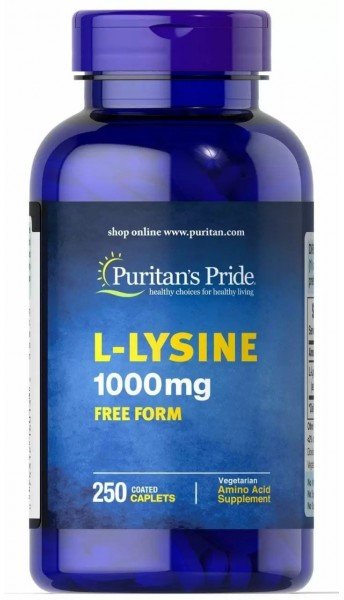 

Puritan's Pride L-Lysine 1000 mg Л-лизин 250 каплет