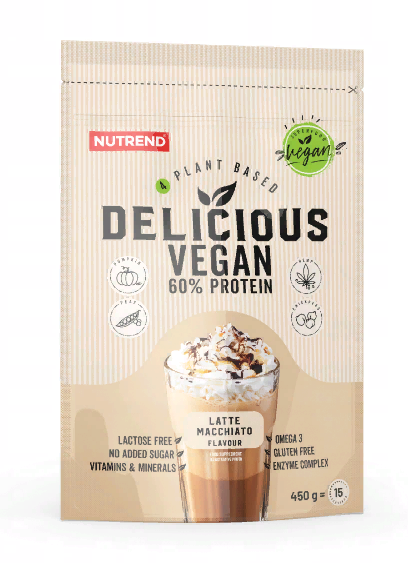 

Nutrend Delicious Vegan Protein 450 g /15 servings/ Latte Macchiato