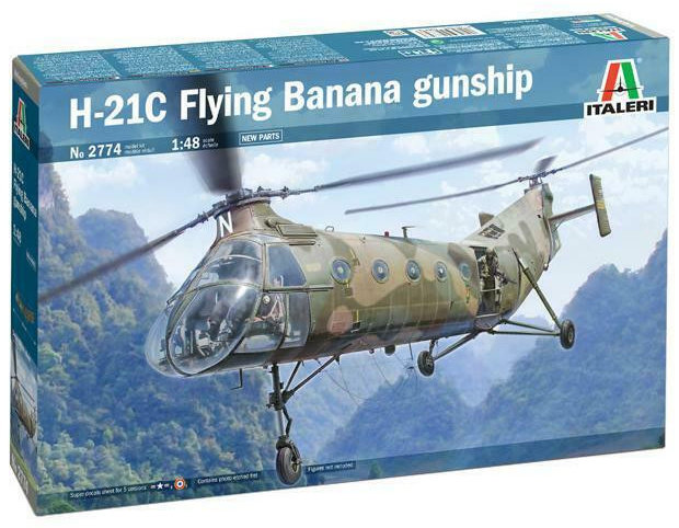 Акция на Винищувач Italeri H-21C Flying Banana Gunship от Y.UA