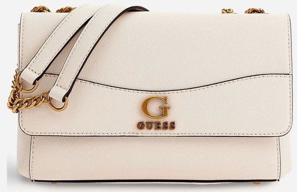 

Женская сумка через плечо Guess Nell Convertible Xbody Flap молочная (HWVB8678210-STO)