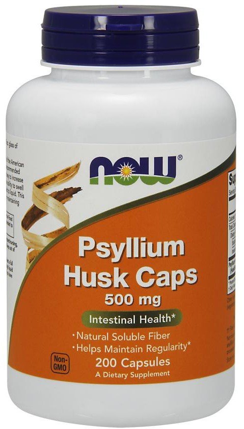 Акція на Now Foods Psyllium Husk 500 мг, 200 капсул від Y.UA