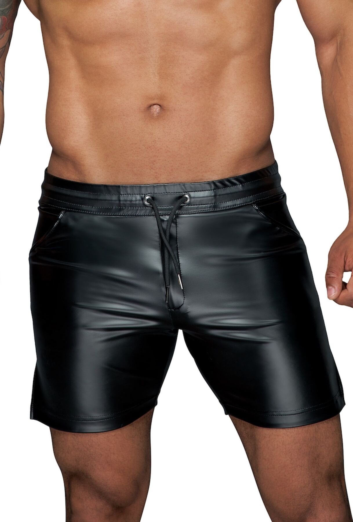 

Чоловічі шорти Noir Handmade H061 Powerwetlook shorts Вlack, Xxl