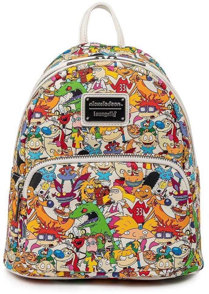 Акція на Рюкзак Loungefly Nickelodeon - Nick Rewind Gang Aop Mini Backpack (NICBK0023) від Stylus