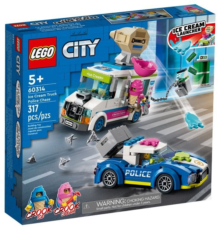 

Конструктор Lego City Полицейское преследование фургона с мороженым (60314)