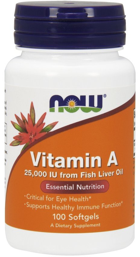 

Now Foods Vitamin A 25,000 Iu Softgels 100 caps