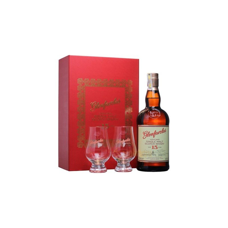 Акція на Виски Glenfarclas 15 Years Old (0,7 л) + 2 стакана (BW32390) від Stylus