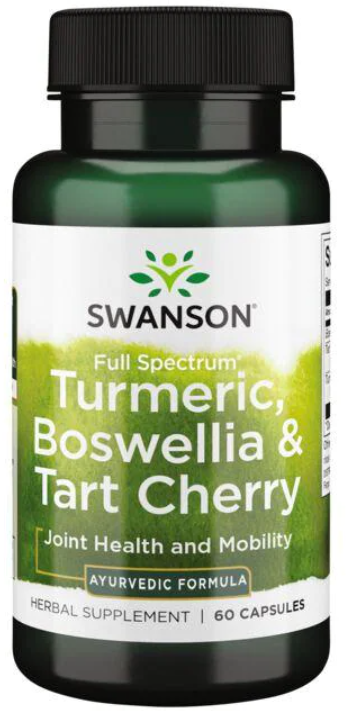 

Swanson Turmeric Boswellia Tart Cherry Куркума, босвеллія та терпка вишня 60 капсул