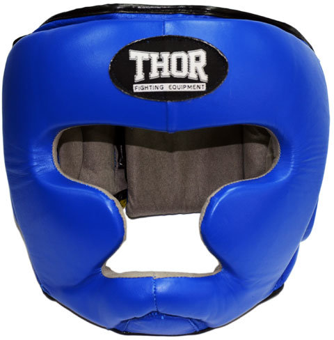 Акція на Шлем для бокса Thor 705 M /Кожа / синий від Stylus