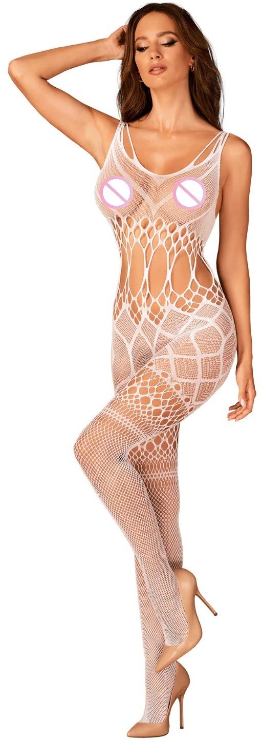 

Бодистокинг Obsessive Bodystocking G330 white XL/XXL