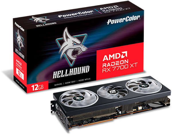 Акція на PowerColor Hellhound Amd Radeon Rx 7700 Xt 12GB GDDR6 (RX 7700 Xt 12G-L/OC) від Stylus