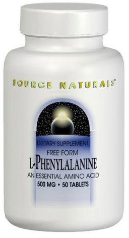 

Source Naturals L-Phenylalanine, 500 mg, 100 Tab