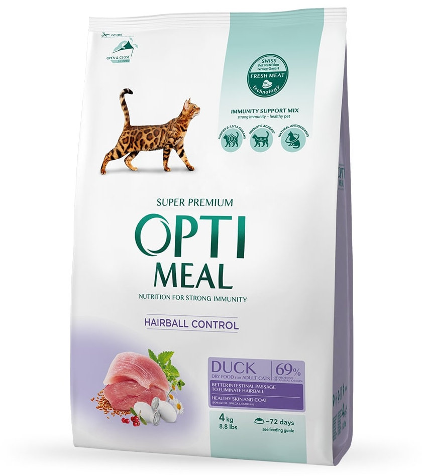 Акція на Сухой корм для кошек Optimeal со вкусом утки 4 кг (B1840701) від Stylus