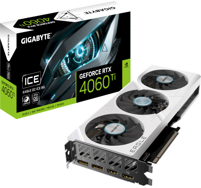 Акція на Gigabyte GeForce Rtx 4060 Ti Eagle Oc Ice 8G (GV-N406TEAGLEOC ICE-8GD) від Stylus