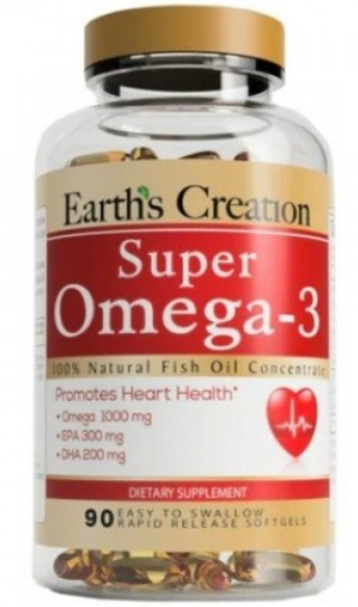 Акція на Earth‘s Creation Super Omega-3 Омега 3 1000 мг 90 капсул від Stylus