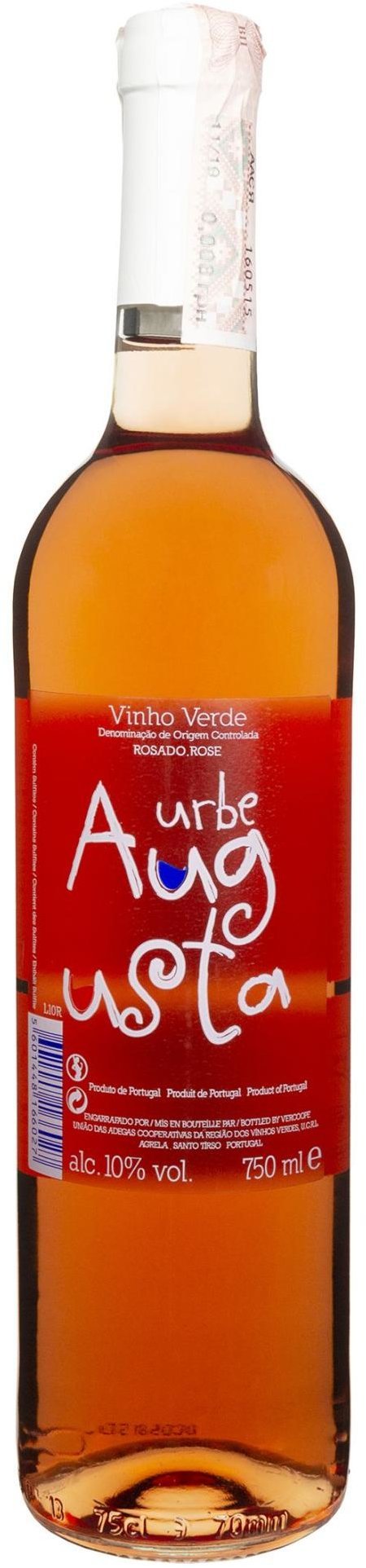 

Вино Vercoope Vinho Verde Urbe Augusta Rosado Rose рожеве напівсухе 0.75 л (FSH_5601448166027)