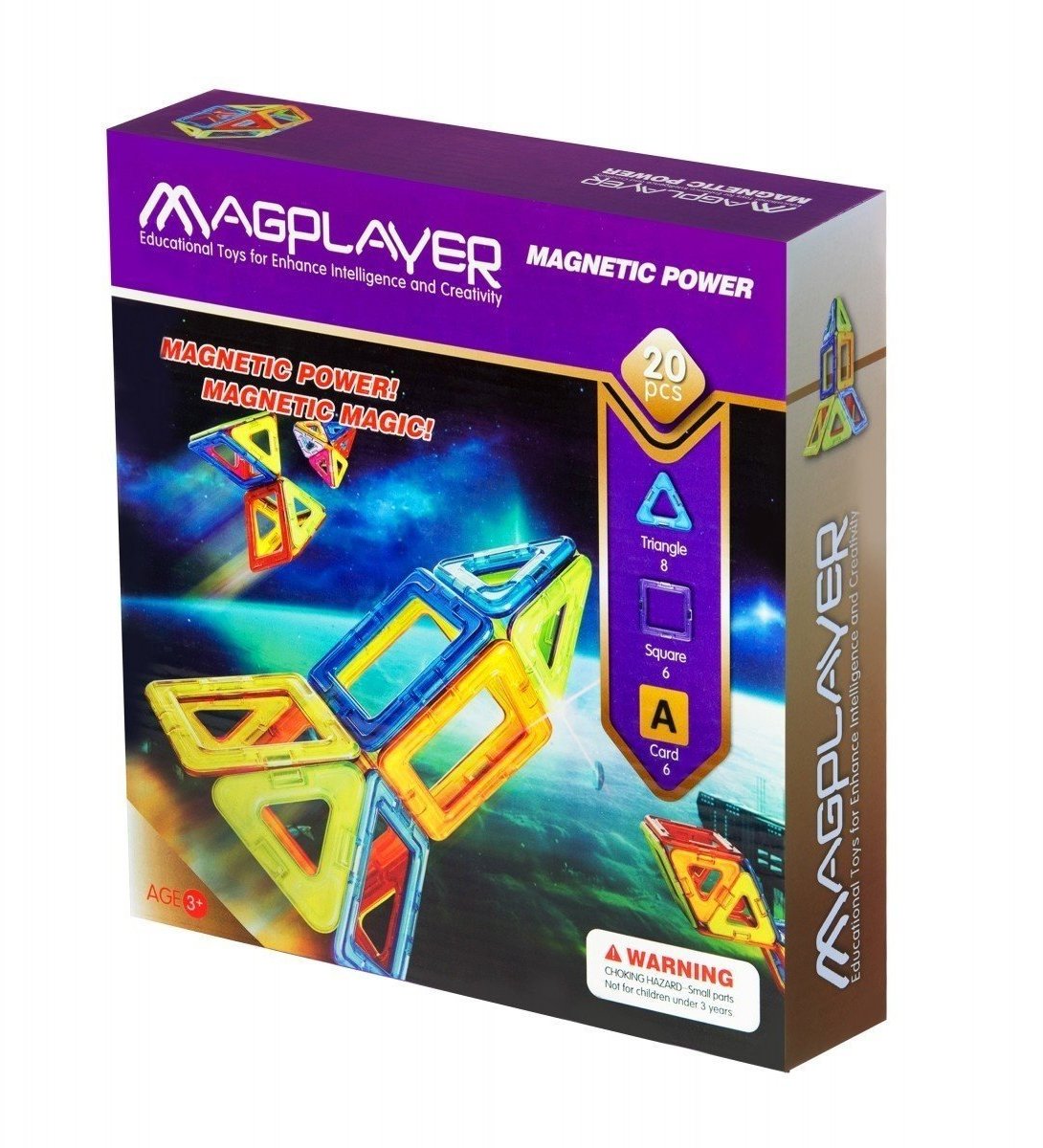 

Магнитный констуктор MagPlayer 20 эд. (MPA-20)