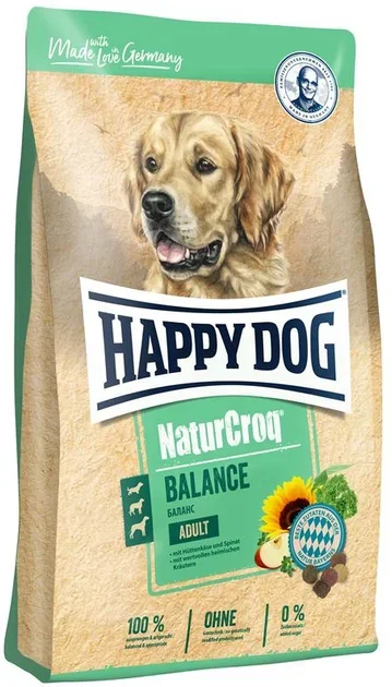Акція на Сухой корм для собак с чувствительным пищеварением Happy Dog NaturCroq Balance с птицей и сыром 4 кг (60522) від Stylus