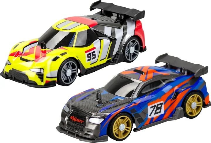 Акція на Игровой набор Silverlit Exost Build 2 Drive Duo Pack Race Set на радиоуправлении 2.4 ГГц желто-синий (20705) від Stylus