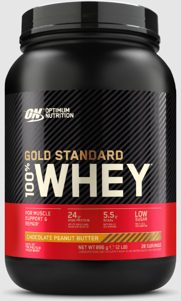 

Optimum Nutrition Gold Standart 100% Whey 900 g / 30 servings / Chocolate Peanut Butter