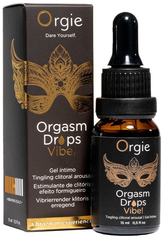 

Збуджувальні краплі для клітора Orgie Orgasm Drops Vibe!, 15 мл, тепло-холод, ефект вібрації