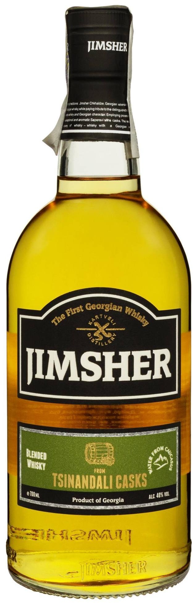 

Віскі Jimsher Tsinandali Casks Blended Georgian Whisky 40% 0.7 л (FSH_4860111730021)