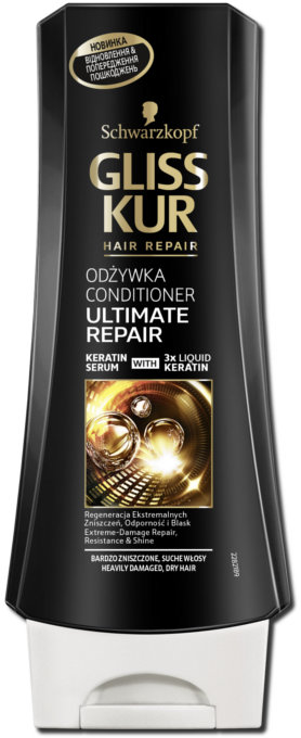 

Schwarzkopf Gliss Kur Ultimate Repair Balsam 200 ml Бальзам для сильно поврежденных и сухих волос