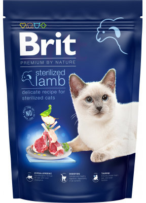 

Сухой корм Brit Premium by Nature Cat Sterilized Lamb для стерилизованных кошек с ягненком 800 г (8595602553082)