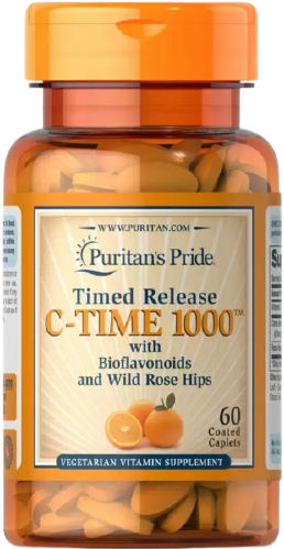 

Puritans Pride, Vitamin C -1000 with Rose Hips 1000 mg Вітамін C з биофлавоноидами і шипшиною 60 капає