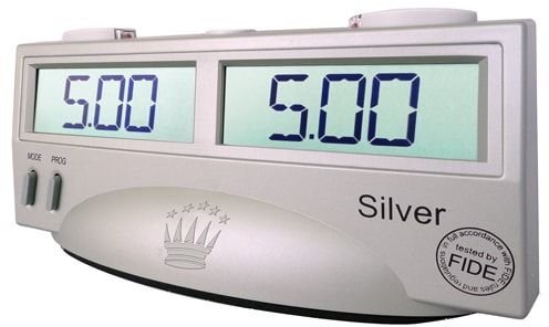 

Шахматные часы электронные SсhachQueen Silver (E410)