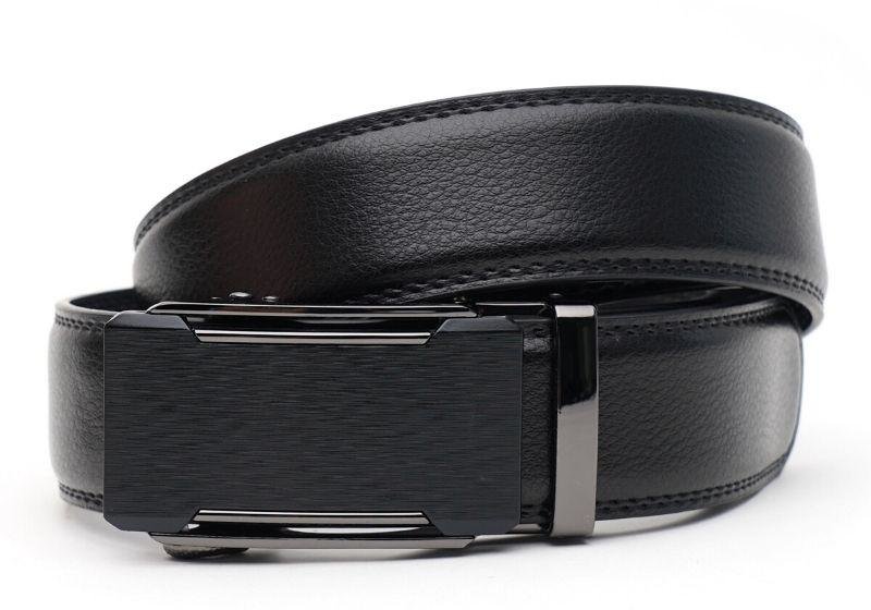Акция на Мужской ремень Borsa Leather черный (V1GKX24-black) от Stylus