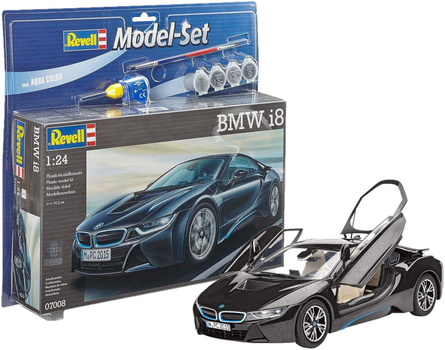 

Сборная модель-копия Revell набор Автомобиль Bmw i8 уровень 4 масштаб 1:24 (RVL-67008)