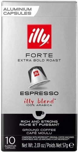 Акція на Кава в капсулах Illy Espresso Forte шоубокс 100х5.7 г (08003753158570) від Y.UA