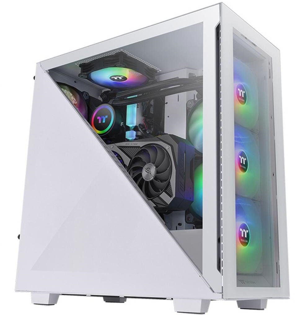 Акція на Thermaltake Divider 300 Tg Snow Argb Mid Tower Chassis (CA-1S2-00M6WN-01) від Stylus