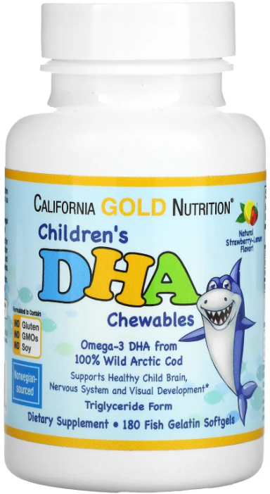 Акція на California Gold Nutrition Children's Dha Chewables Детские жевательные таблетки с ДГК клубнично-лимонный вкус 180 мягких желатиновых капсул від Stylus