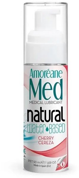 

Гель-лубрикант Amoreane Med Cherry Water Based Lubricant с фитопланктоном, 50 мл