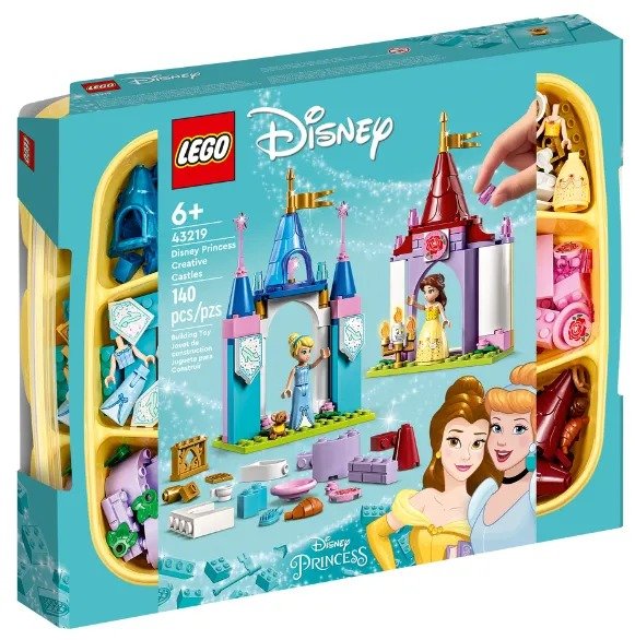 Акція на Конструктор Lego Disney Princess Креативні замки принцес Діснея 140 деталей (43219) від Y.UA