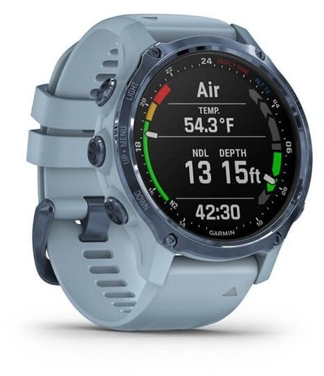 Акція на Garmin Descent Mk2S Mineral Blue with Sea Foam Silicone Band (010-02403-07) від Y.UA