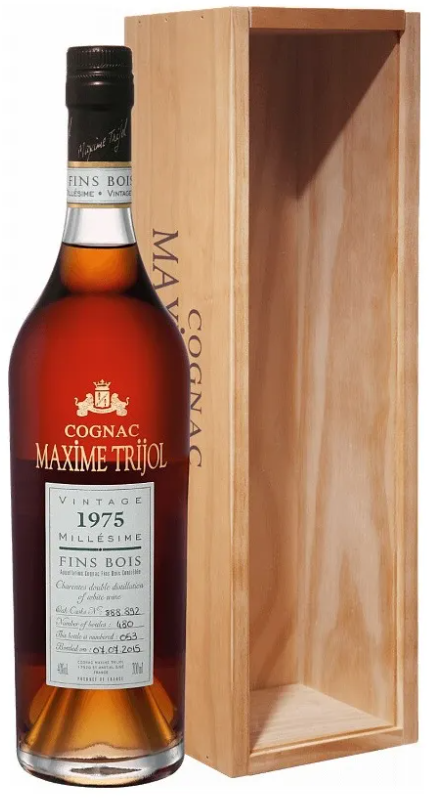 Акція на Коньяк Maxime Trijol cognac Fins Bois Vintage 1975 40% (0.7 л) (MAR3544680002116) від Stylus