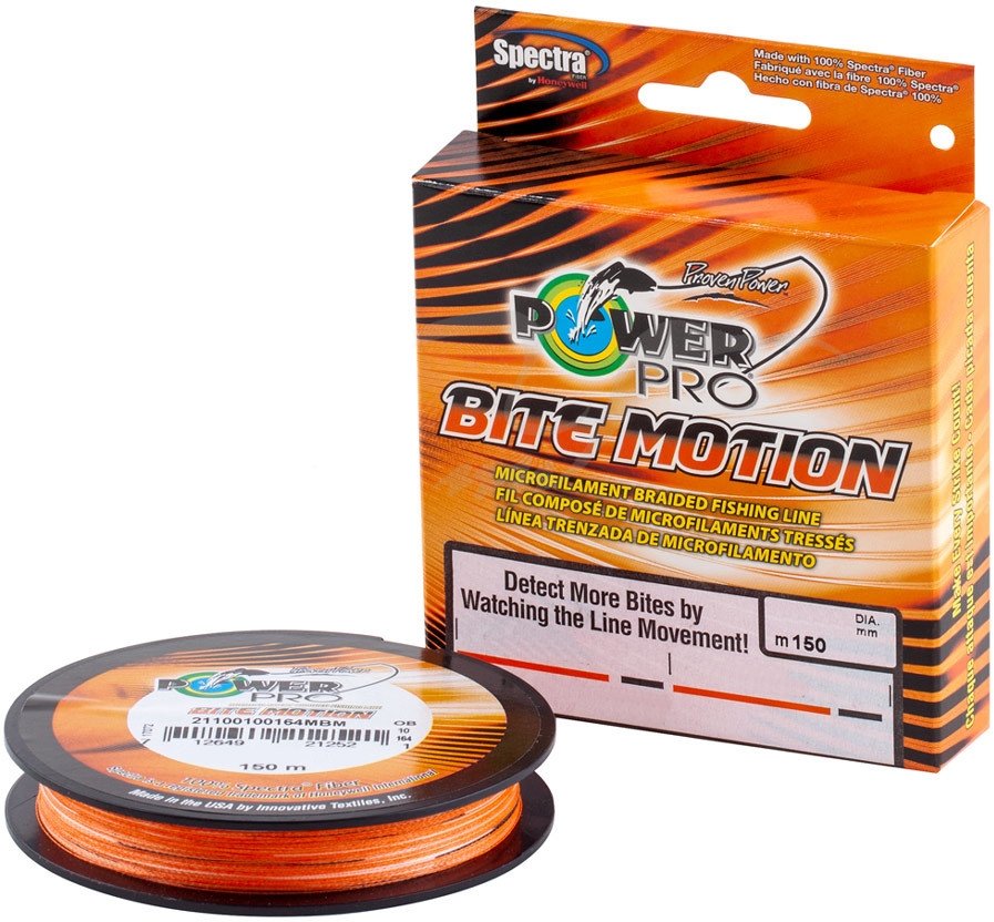 

Шнур Power Pro Bite Motion 150m Orange Black 0.06mm 6.5lb / 3kg (2266.78.66)