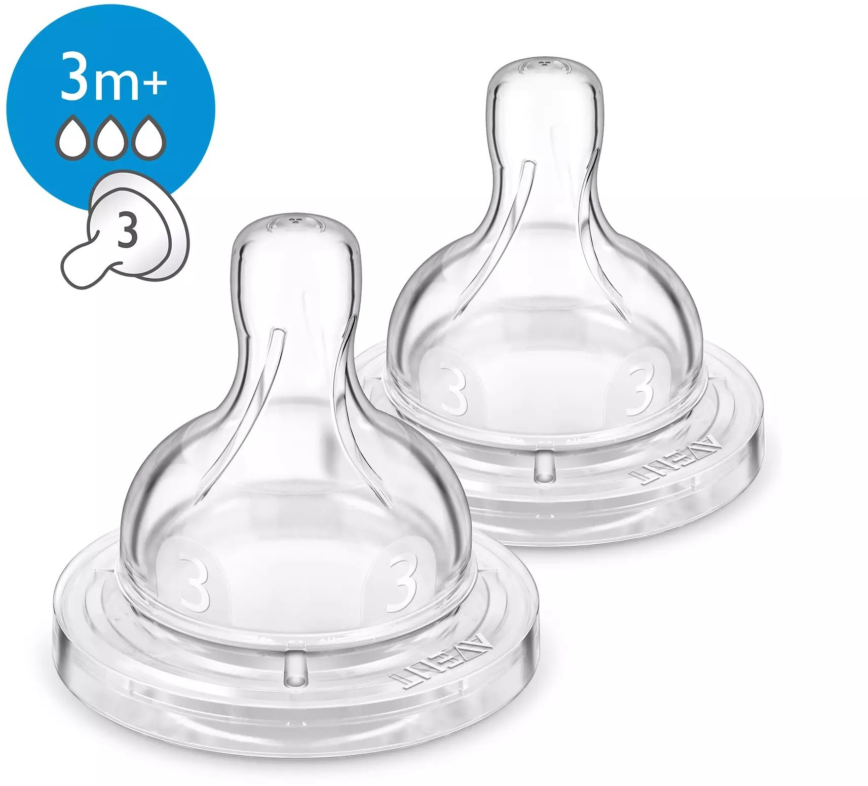 

Соска силиконовая Philips Avent Anti-colic 3м+ 2 шт (SCF633/27)