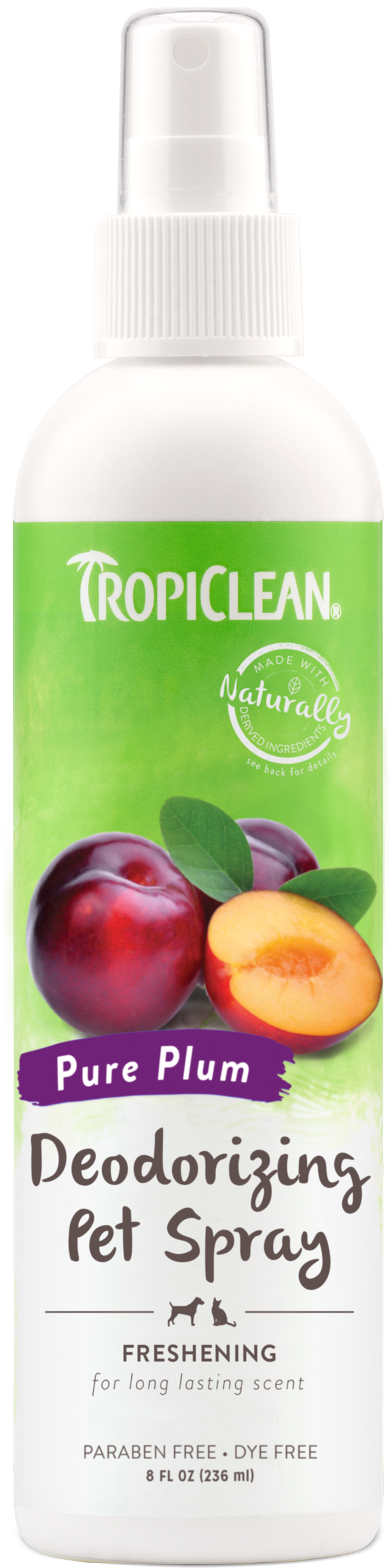 

Дезодоруючий ароматизований спрей Tropiclean Pure Plum для собак та кішок 236 мл (869127)