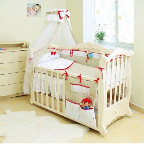 

Постельный комплект 8 эл. Twins Premium Starlet 4028-P-021, beige, бежевый